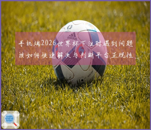 手机端2026世界杯下注时遇到问题该如何快速解决与判断平台正规性