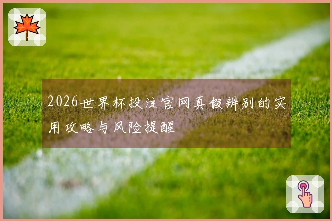 2026世界杯投注官网真假辨别的实用攻略与风险提醒