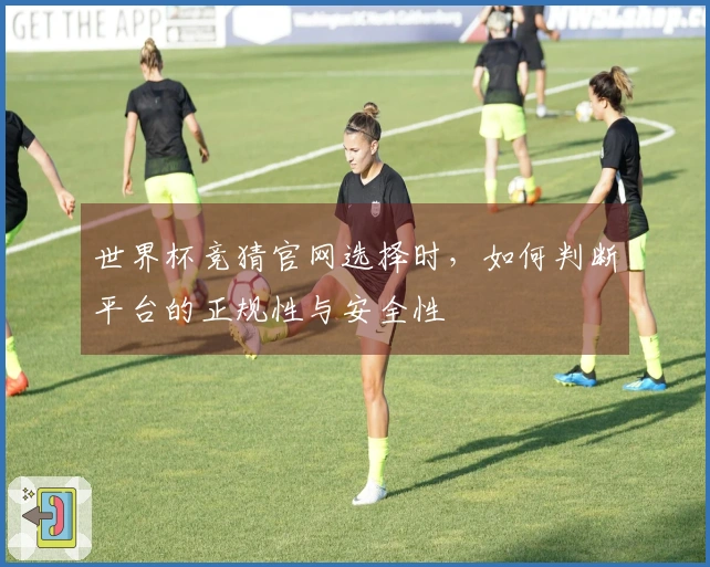 世界杯竞猜官网选择时，如何判断平台的正规性与安全性